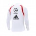 AC Milan Felpa Allenamento 2003-04 - 1-4 Zip Retro Bianco