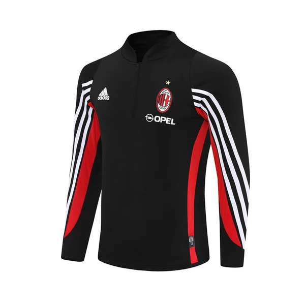 AC Milan Felpa Allenamento 2003-04 - 1-4 Zip Retro Nero AC Milan Felpa Allenamento 2003-04 - 1-4 Zip Retro Nero