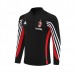AC Milan Felpa Allenamento 2003-04 - 1-4 Zip Retro Nero