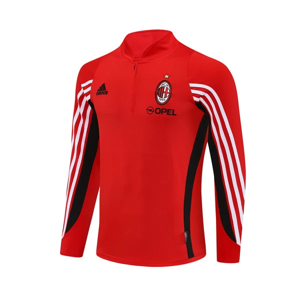 AC Milan Felpa Allenamento 2003-04 - 1-4 Zip Retro Rosso AC Milan Felpa Allenamento 2003-04 - 1-4 Zip Retro Rosso