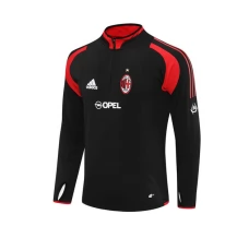 AC Milan Felpa Allenamento 2004-05 - 1-4 Zip Retro Nero AC Milan Felpa Allenamento 2004-05 - 1-4 Zip Retro Nero