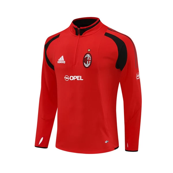 AC Milan Felpa Allenamento 2004-05 - 1-4 Zip Retro Rosso AC Milan Felpa Allenamento 2004-05 - 1-4 Zip Retro Rosso