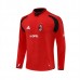 AC Milan Felpa Allenamento 2004-05 - 1-4 Zip Retro Rosso