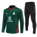 AC Milan Tuta Felpa da Allenamento Bambino 2025/26 - 1-4 Zip Verde