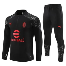 AC Milan Tute Felpe da Allenamento 2023/24 - 1-4 Zip Nero AC Milan Tute Felpe da Allenamento 2023/24 - 1-4 Zip Nero