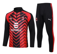 AC Milan Tute Felpe da Allenamento 2023/24 - 1-4 Zip Nero Rosso AC Milan Tute Felpe da Allenamento 2023/24 - 1-4 Zip Nero Rosso