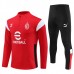 AC Milan Tute Felpe da Allenamento 2023/24 - 1-4 Zip Rosso Nero