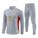 AC Milan Tute Felpe da Allenamento Bambino 2024/25 - 1-4 Zip Grigio