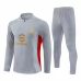 AC Milan Tute Felpe da Allenamento Bambino 2024/25 - 1-4 Zip Grigio