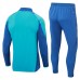Ajax Amsterdam Tute Felpe da Allenamento Bambino 2024/25 - 1-4 Zip Blu