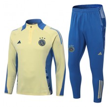 Ajax Amsterdam Tute Felpe da Allenamento Bambino 2024/25 - 1-4 Zip Giallo