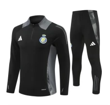 Al Nassr FC Tute Felpe da Allenamento Bambino 2024/25 - 1-4 Zip Nero