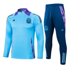 Argentina Tute Felpe da Allenamento Bambino 2024/25 - 1-4 Zip Blu
