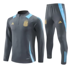 Argentina Tute Felpe da Allenamento Bambino 2024/25 - 1-4 Zip Grigio