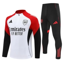 Arsenal Tuta Felpa da Allenamento Bambino 2025/26 - 1-4 Zip Bianco