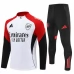 Arsenal Tuta Felpa da Allenamento Bambino 2025/26 - 1-4 Zip Bianco