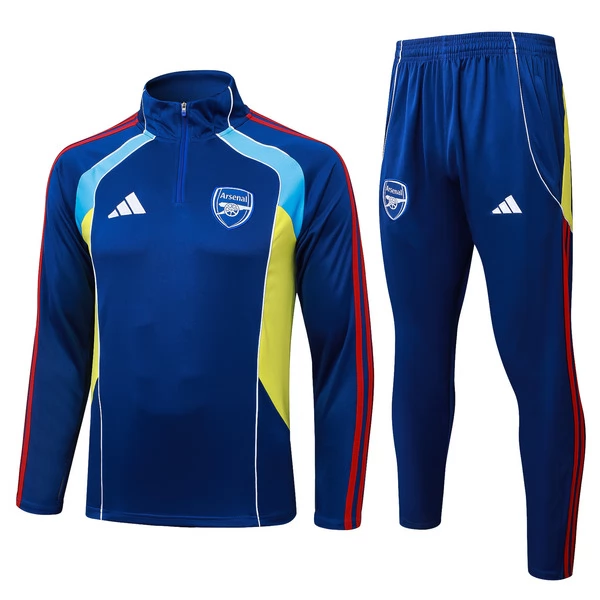 Arsenal Tuta Felpa da Allenamento Bambino 2025/26 - 1-4 Zip Blu Arsenal Tuta Felpa da Allenamento Bambino 2025/26 - 1-4 Zip Blu