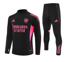 Arsenal Tuta Felpa da Allenamento Bambino 2025/26 - 1-4 Zip Nero