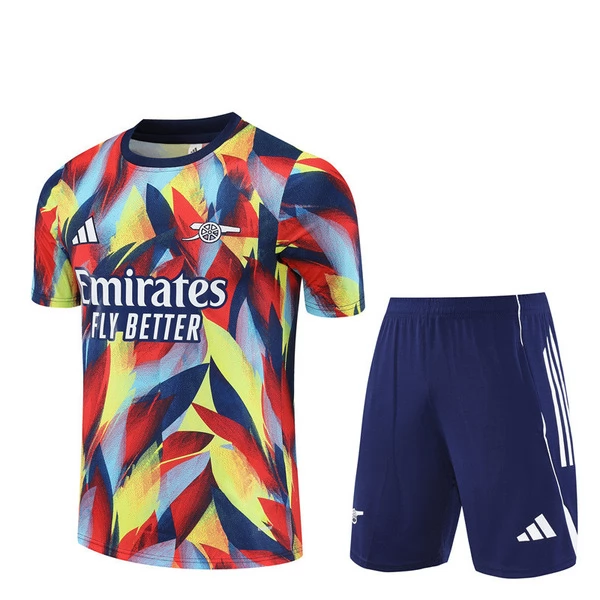 Arsenal Tuta Maglia da Allenamento Bambino 2025/26 - Shorts Rosso Arsenal Tuta Maglia da Allenamento Bambino 2025/26 - Shorts Rosso