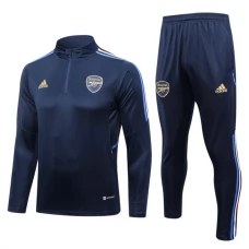 Arsenal Tute Felpe da Allenamento 2023/24 - 1-4 Zip Blu