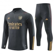 Arsenal Tute Felpe da Allenamento 2023/24 - 1-4 Zip Grigio