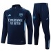 Arsenal Tute Felpe da Allenamento 2025/26 - 1-4 Zip Blu