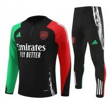 Arsenal Tute Felpe da Allenamento Bambino 2024/25 - 1-4 Zip Nero