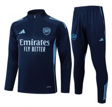 Arsenal Tute Felpe da Allenamento Bambino 2025/26 - 1-4 Zip Blu