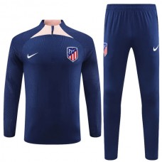 Atlético Madrid Tute Felpe da Allenamento 2023/24 - 1-4 Zip Navy