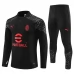 Bambino AC Milan Tute Felpe da Allenamento 2023/24 - 1-4 Zip Nero