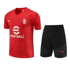 Bambino AC Milan Tute Maglia da Allenamento 2023/24 - Shorts Rosso Bambino AC Milan Tute Maglia da Allenamento 2023/24 - Shorts Rosso