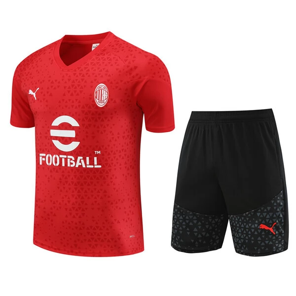 Bambino AC Milan Tute Maglia da Allenamento 2023/24 - Shorts Rosso Bambino AC Milan Tute Maglia da Allenamento 2023/24 - Shorts Rosso