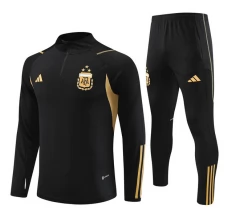 Bambino Argentina Tute Felpe da Allenamento 2023/24 - 1-4 Zip Nero