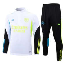 Bambino Arsenal Tute Felpe da Allenamento 2023/24 - 1-4 Zip Bianco Nero