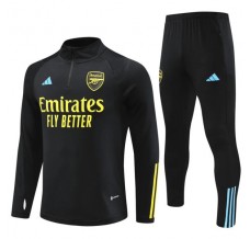 Bambino Arsenal Tute Felpe da Allenamento 2023/24 - 1-4 Zip Nero