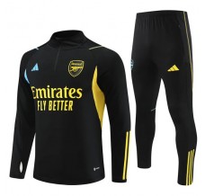 Bambino Arsenal Tute Felpe da Allenamento 2023/24 - 1-4 Zip Nero Giallo