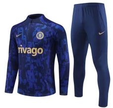 Bambino Chelsea Tute Felpe da Allenamento 2023/24 - 1-4 Zip Blu Camouflage Bambino Chelsea Tute Felpe da Allenamento 2023/24 - 1-4 Zip Blu Camouflage