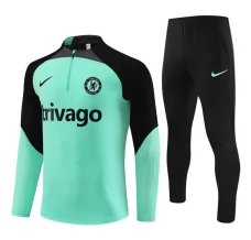 Bambino Chelsea Tute Felpe da Allenamento 2023/24 - 1-4 Zip Verde