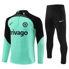 Bambino Chelsea Tute Felpe da Allenamento 2023/24 - 1-4 Zip Verde Bambino Chelsea Tute Felpe da Allenamento 2023/24 - 1-4 Zip Verde