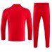 Bambino CR Flamengo Tute Felpe da Allenamento 2023/24 - 1-4 Zip Rosso