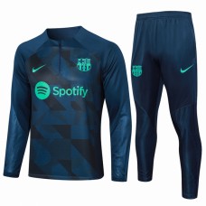 Bambino FC Barcelona Tute Felpe da Allenamento 2023/24 - 1-4 Zip Blu