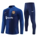 Bambino FC Barcelona Tute Felpe da Allenamento 2023/24 - 1-4 Zip Blu Camouflage