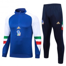 Bambino Italia Tute Felpe da Allenamento 2023/24 - 1-4 Zip Blu