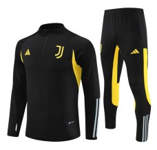 Bambino Juventus Tute Felpe da Allenamento 2023/24 - 1-4 Zip Nero Giallo