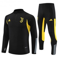 Bambino Juventus Tute Felpe da Allenamento 2023/24 - 1-4 Zip Nero Giallo