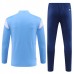 Bambino Manchester City Tute Felpe da Allenamento 2023/24 - 1-4 Zip Blu