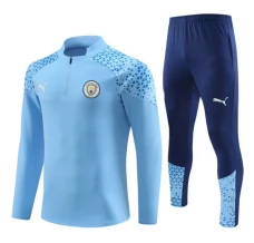 Bambino Manchester City Tute Felpe da Allenamento 2023/24 - 1-4 Zip Blu Bambino Manchester City Tute Felpe da Allenamento 2023/24 - 1-4 Zip Blu