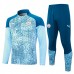 Bambino Manchester City Tute Felpe da Allenamento 2023/24 - 1-4 Zip Blu