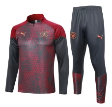 Bambino Manchester City Tute Felpe da Allenamento 2023/24 - 1-4 Zip Grigio Rosso Bambino Manchester City Tute Felpe da Allenamento 2023/24 - 1-4 Zip Grigio Rosso