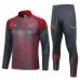 Bambino Manchester City Tute Felpe da Allenamento 2023/24 - 1-4 Zip Grigio Rosso